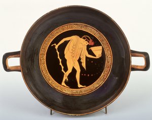 Kylix de figuras rojas ático, 500-480 a.C.