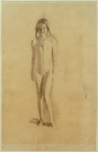 Niña desnuda con medallón