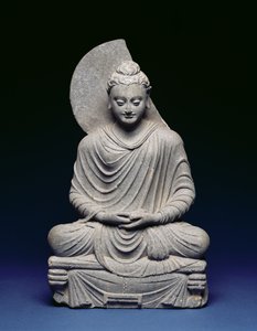 Buda Sentado, Gandhara, siglo I-III d.C.