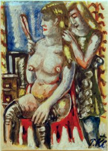 Desnudo peinándose