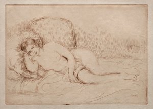 Mujer desnuda acostada, 1906