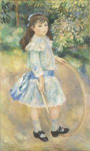 Niña con un aro, 1885