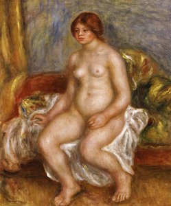 Mujer desnuda sobre cojines verdes, 1909