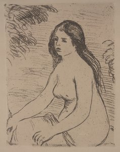 Desnudo Femenino Sentado