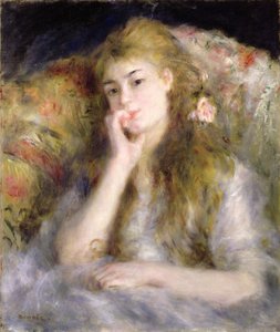 Joven mujer sentada, c.1876-77