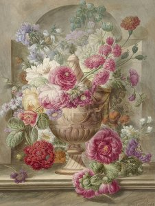 Jarrón con flores