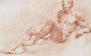 Un desnudo reclinado