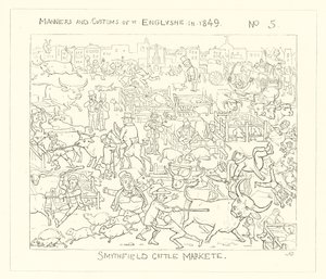 1849, Mercado de ganado de Smithfield