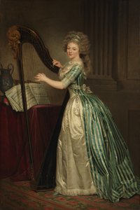 Autorretrato con un arpa, 1791