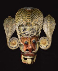 Máscara de Sri Lanka (madera pintada)