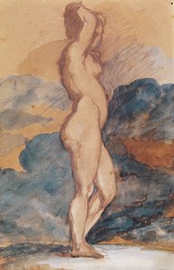 Estudio de una mujer desnuda