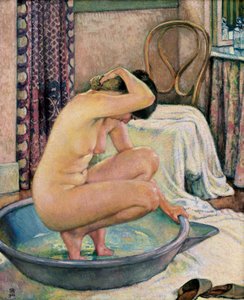 Desnudo en una bañera