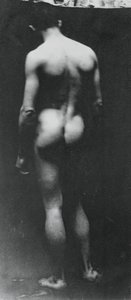 Desnudo de pie Samuel Murray, c. 1890-1892