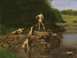 El hoyo de natación, 1885