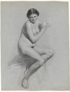 Desnudo femenino sentado