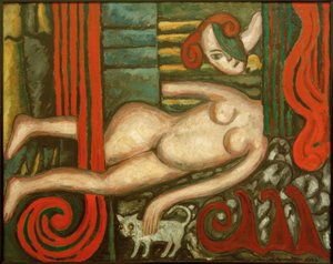 Desnudo con gato