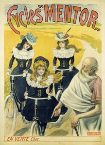 Póster de Cycles Mentor, ca 1896