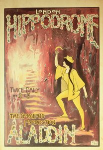 Aladino: cartel del London Hippodrome