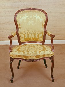 Sillón, diseñado por Hepplewhite, c.1770