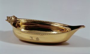 Bote de oro para papilla, por John Lamb, Londres, 1816