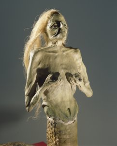 Criatura mitad mujer, mitad serpiente, descendiente de Melusina, 1900