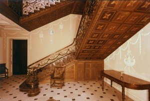 La escalera, Claydon House, Buckinghamshire, mediados del siglo XVIII