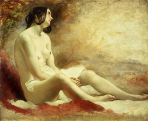 Estudio de un desnudo drapeado