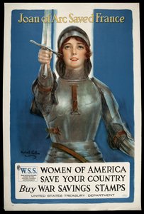Juana de Arco salvó a Francia, c.1918