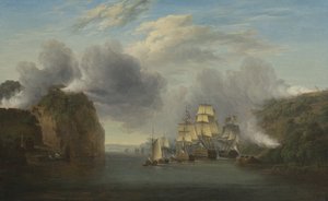 Forzando el Paso del Río Hudson, 1835