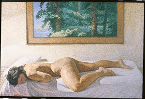 Desnudo con paisaje