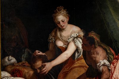 Judith con la cabeza de Holofernes, detalle de (1528 88) Veronese