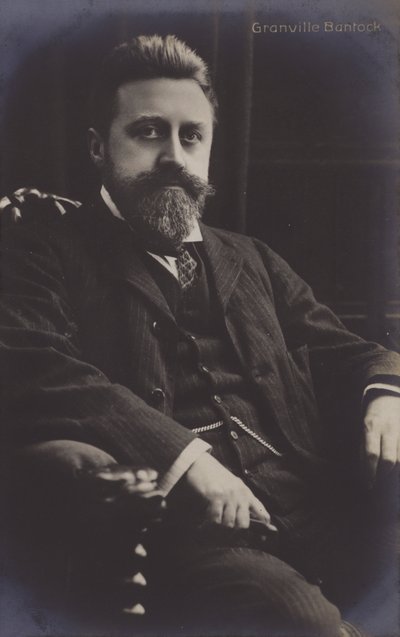 Granville Bantock, compositor británico (foto b/n) de (after) English photographer