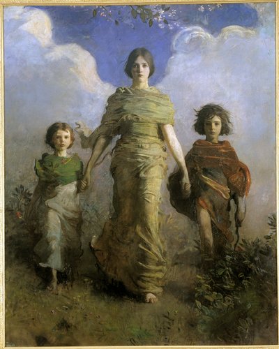 Una virgen de Abbott Handerson Thayer