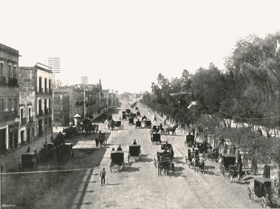 Avenida Juárez, Ciudad de México, México, 1895 de Abel Briquet