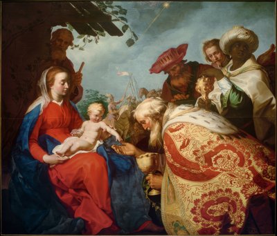 La adoración de los Reyes de Abraham Bloemaert