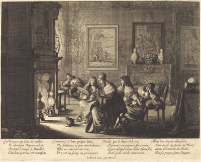 Las Vírgenes Necias Durmiendo de Abraham Bosse