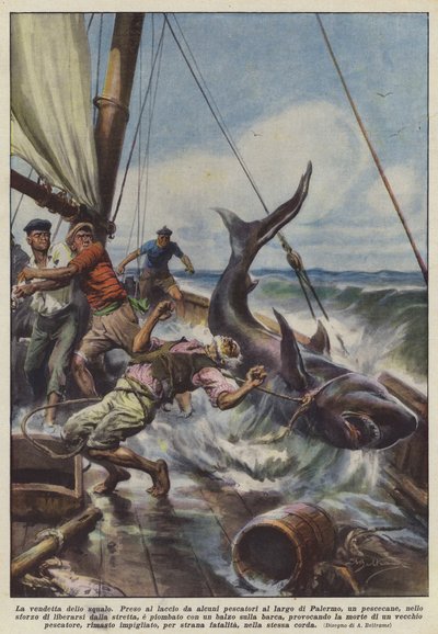 La venganza del tiburón de Achille Beltrame