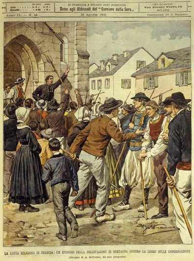 Lucha religiosa en Francia, 13 de abril de Achille Beltrame