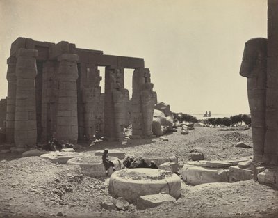 El Ramesseum, Tebas, 1869 de Adolphe Braun