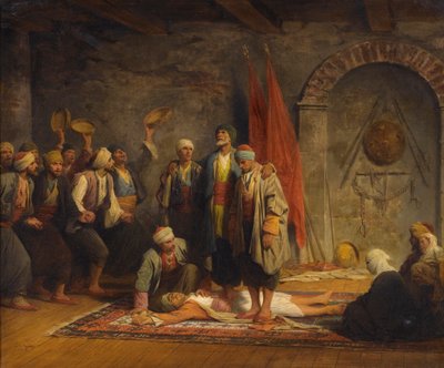 Ceremonia sufí Rifai por Yvon, Adolphe de Adolphe Yvon