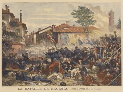 La Batalla de Magenta de Adolphe after Yvon