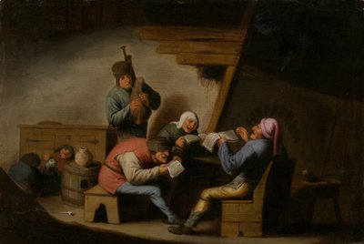 Los cantantes del pueblo de Adriaen Jansz. van Ostade