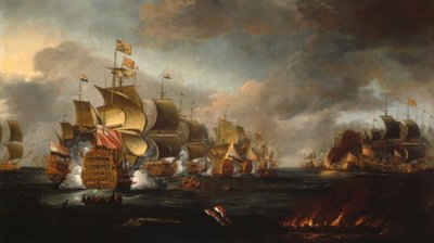 Guerras navales anglo-holandesas 1665-67 y 1672-74 de Adriaen van Diest