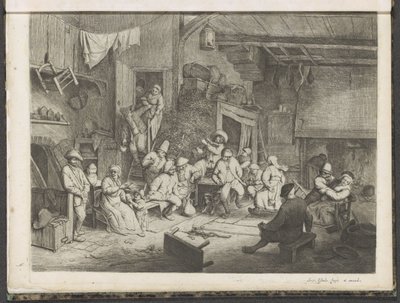 Bailar en la posada de Adriaen van Ostade