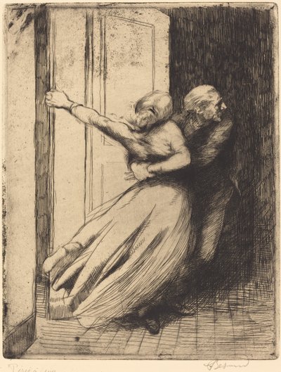 La violación (Le Viol) de Albert Besnard