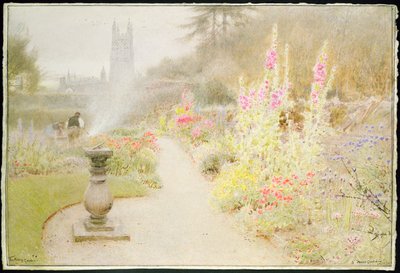 El jardín de la abadía de Albert Goodwin