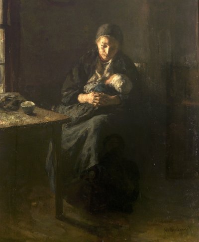 Amor Maternal (Dolor), c.1857 de Albert Neuhuys