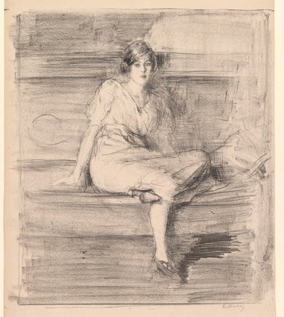 Sin título (Joven dama sentada) de Albert de Belleroche