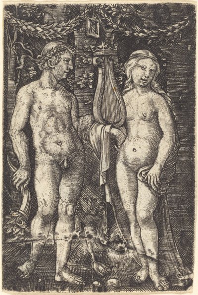 Hércules y una musa de Albrecht Altdorfer