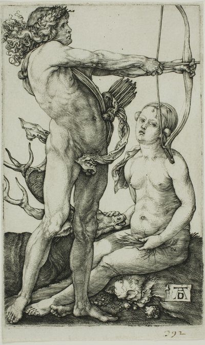 Apolo y Diana de Albrecht Dürer